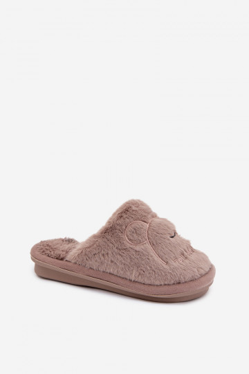 Zapatillas de niño color arena con pelo Norene