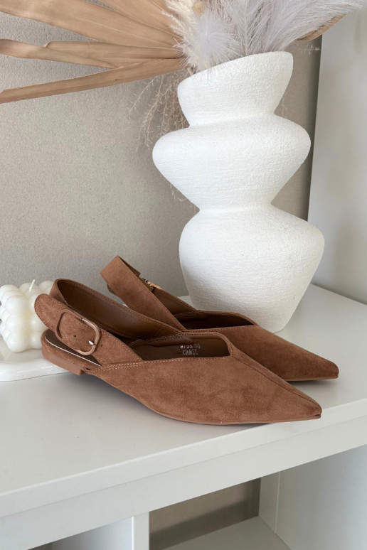 bailarinas Femenino con hebillas color marrón Tanelia