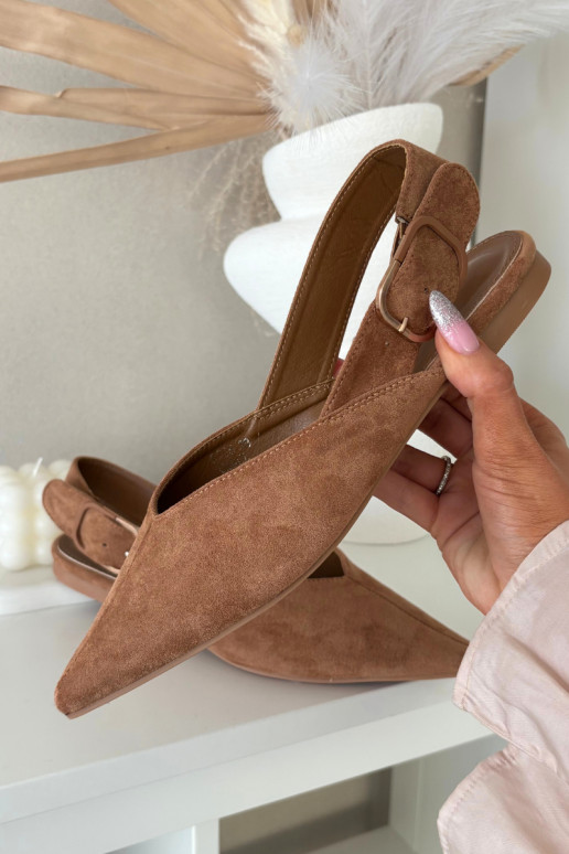 bailarinas Femenino con hebillas color marrón Tanelia