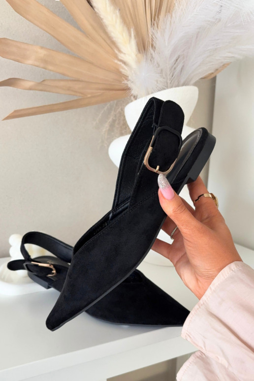 bailarinas Femenino con hebillas de color negro Tanelia