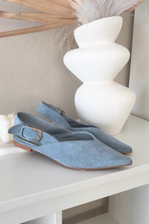 bailarinas Femenino con hebillas color azul Tanelia