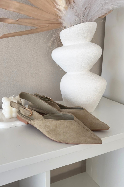 bailarinas Femenino con hebillas color verde Tanelia