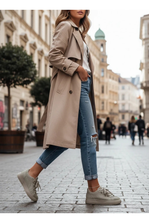 Decorado Zapatillas modelo zapatos. Femenino color verde Calissea