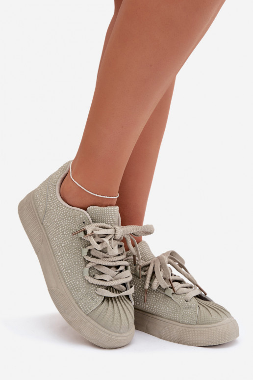 Decorado Zapatillas modelo zapatos. Femenino color verde Calissea