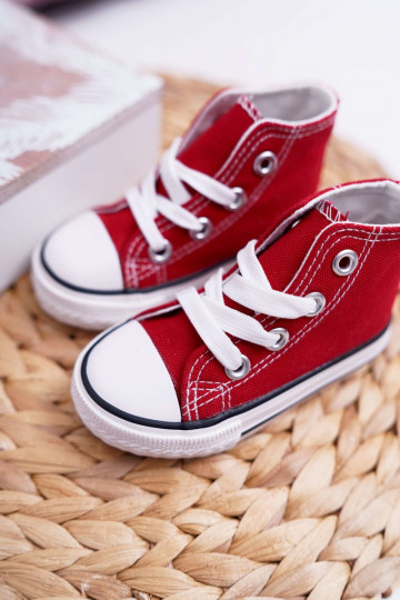 Zapatos infantiles con suela. color rojo Filemon