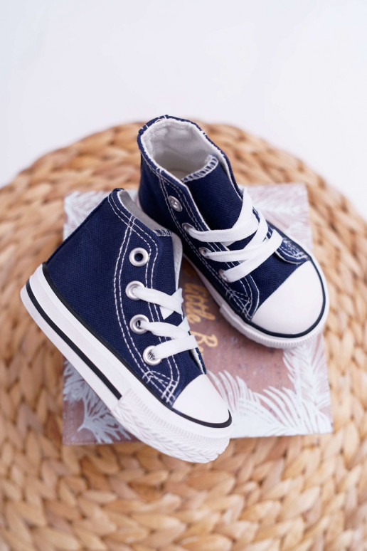 Zapatos infantiles con suela. azul oscuro Filemon