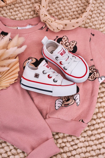 Infantil modelo clásico zapatillas de suela plana BIG STAR HH374193 el color blanco