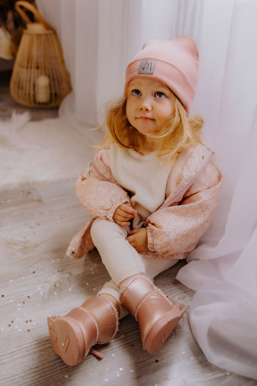 botas de nieve para niños color rosa Frosty