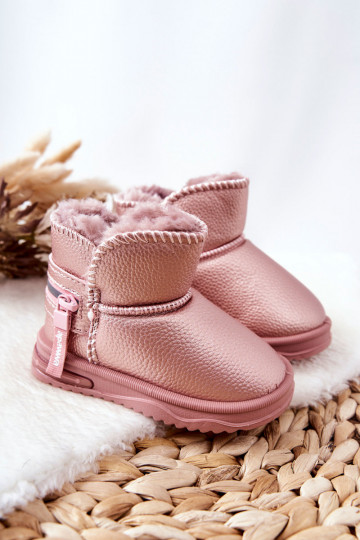 botas de nieve para niños color rosa Frosty 2