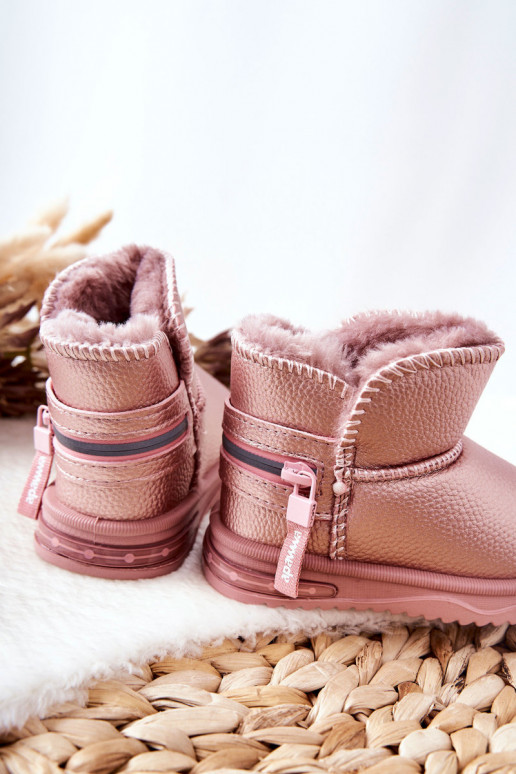 botas de nieve para niños color rosa Frosty