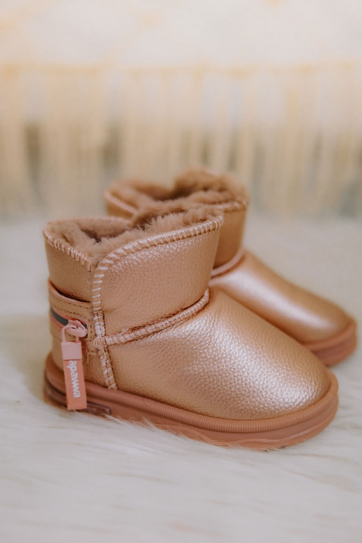 botas de nieve para niños color rosa Frosty