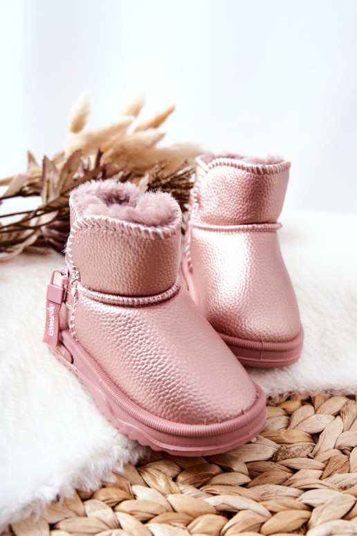 botas de nieve para niños color rosa Frosty