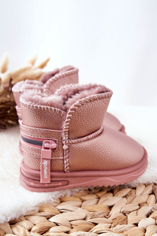 botas de nieve para niños color rosa Frosty