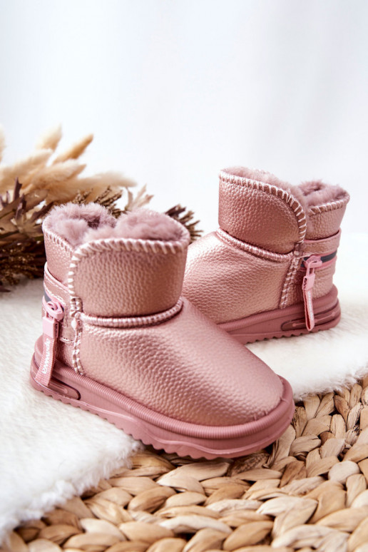 botas de nieve para niños color rosa Frosty