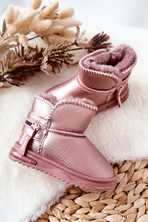 botas de nieve para niños color rosa Frosty