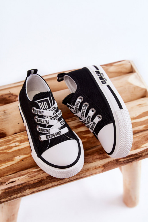 Infantil  zapatos casuales BIG STAR KK374069 de color negro