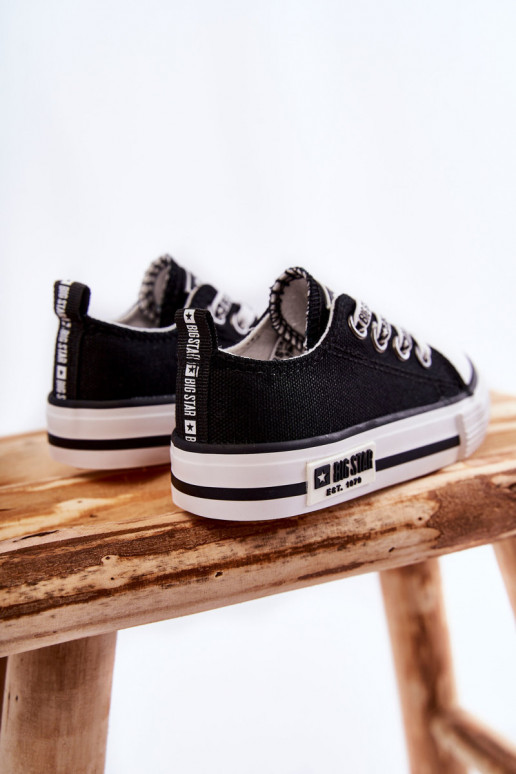 Infantil  zapatos casuales BIG STAR KK374069 de color negro