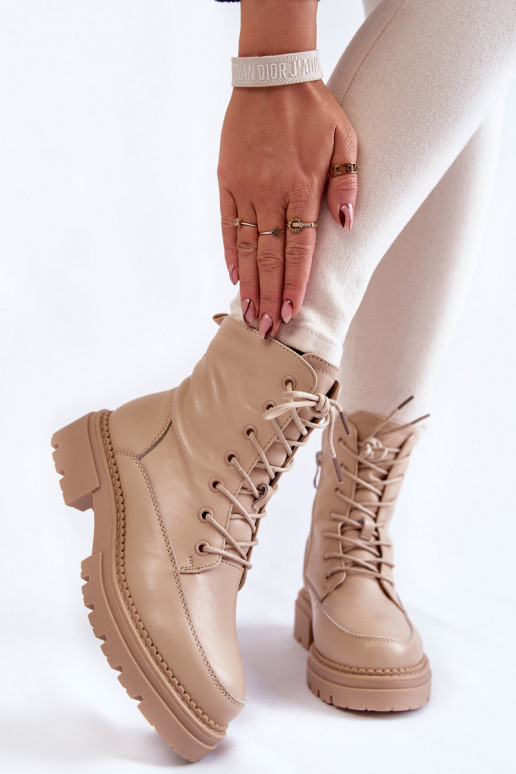 Piel calentamiento Botas La.Fi 250009TA-QN beige