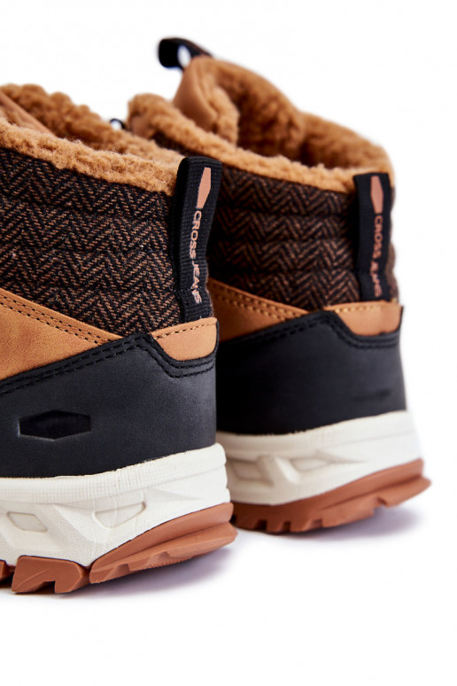 Tiene quesculino calentamiento Botas botas de montaña Cross Jeans KK1R4021C color marrón