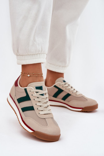 Bajo Zapatillas modelo zapatos. Femenino beige Rulaana