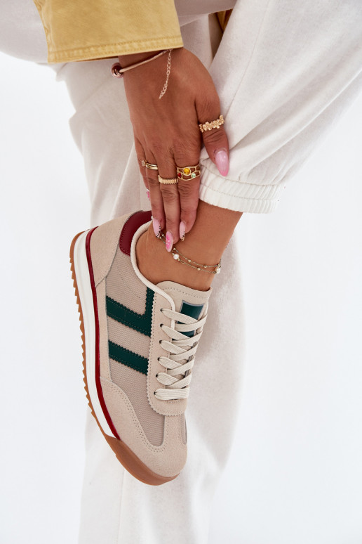 Bajo Zapatillas modelo zapatos. Femenino beige Rulaana