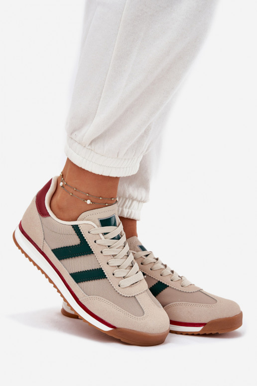 Bajo Zapatillas modelo zapatos. Femenino beige Rulaana