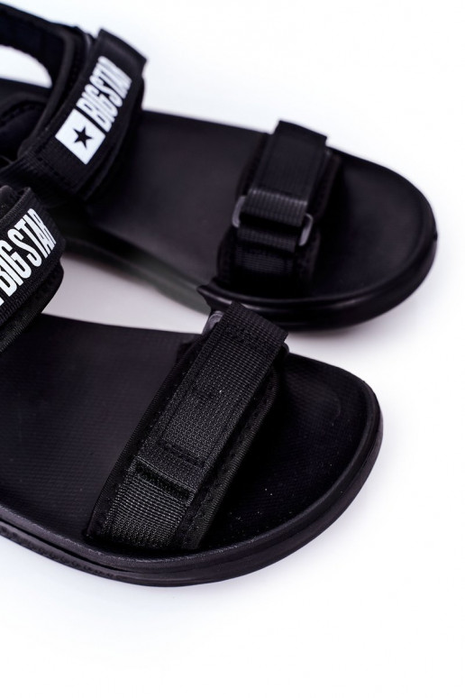 Estilo deportivo Tiene quesculino sandalias Big Star HH174842 de color negro