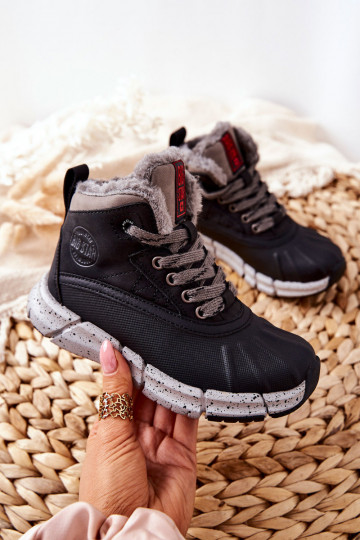 Zapatos cálidos para niños. Big Star II374074 de color negro 2