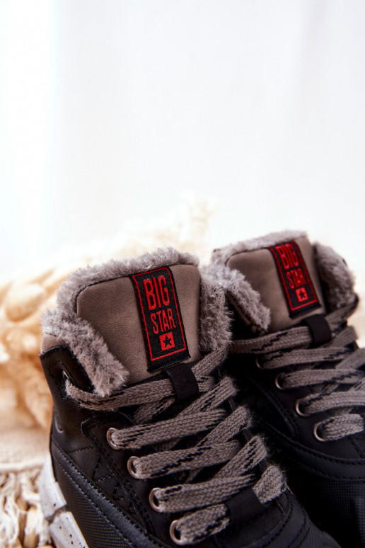 Zapatos cálidos para niños. Big Star II374074 de color negro