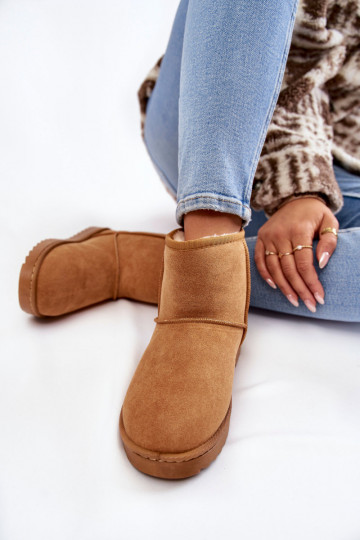 Femenino calentamiento Botas Botas de nieve color marrón Virgina 2