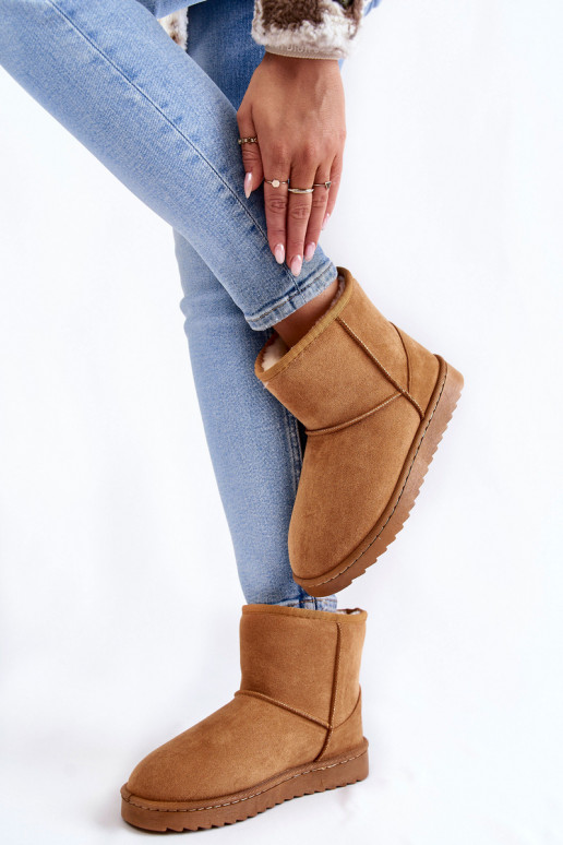 Femenino calentamiento Botas Botas de nieve color marrón Virgina