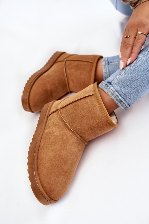 Femenino calentamiento Botas Botas de nieve color marrón Virgina