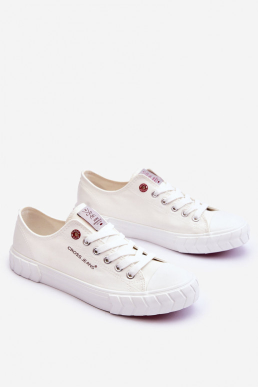 modelo clásico Zapatos de mujer Cross Jeans LL2R4052 el color blanco