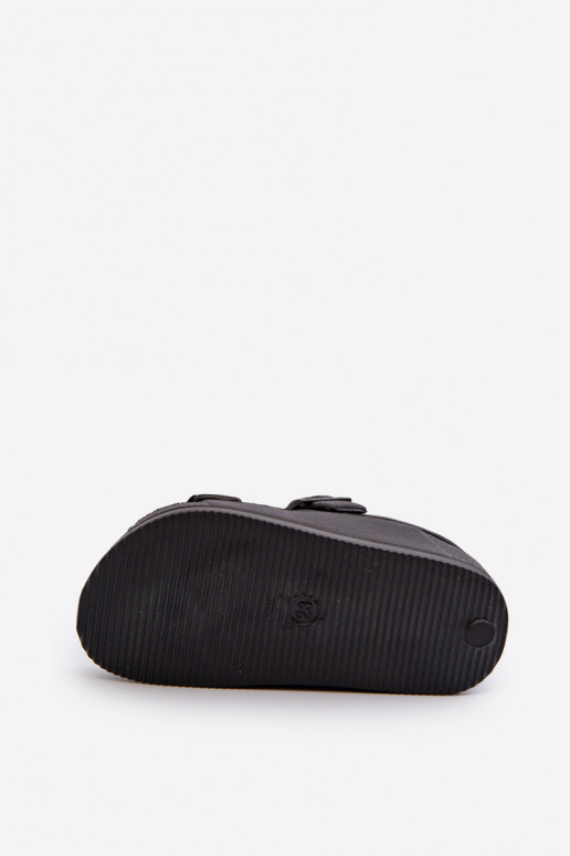 Zapatillas Infantil  con hebillas BIG STAR NN374536 de color negro