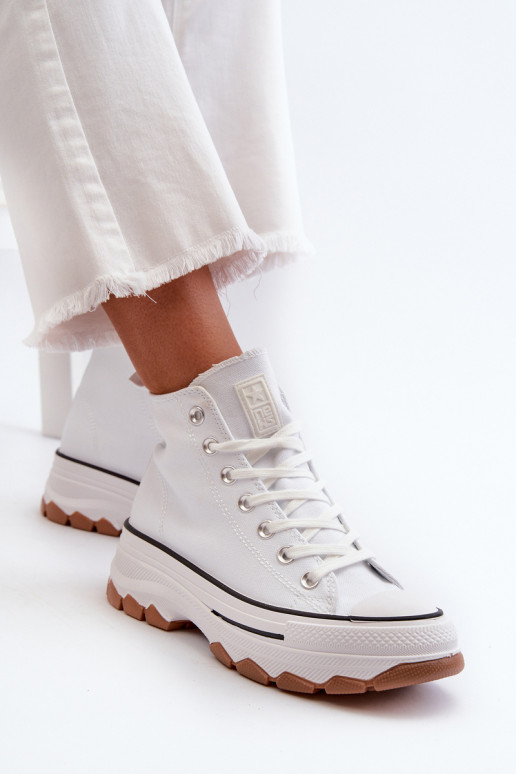 zapatos de ocio con suela Femenino con una plataforma el color blanco Valvia