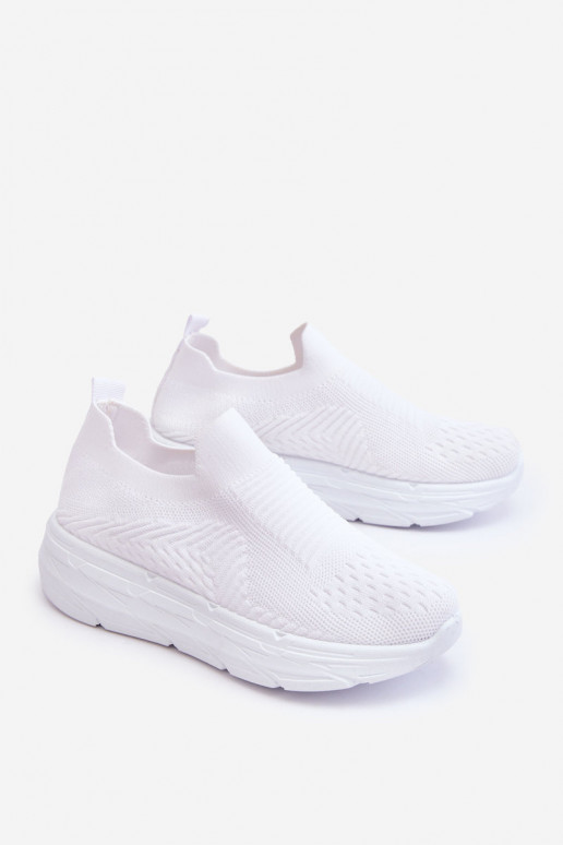 Femenino Un modelo convincente zapatillas el color blanco Ferive