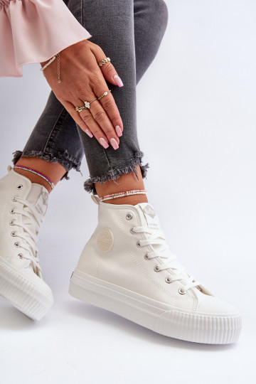 Zapatos de ocio Alto Lee Cooper LCEN-24-02-2132 el color blanco 2