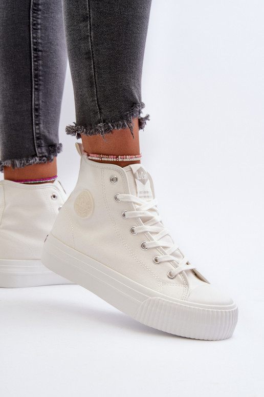 Zapatos de ocio Alto Lee Cooper LCEN-24-02-2132 el color blanco