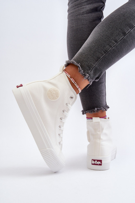 Zapatos de ocio Alto Lee Cooper LCEN-24-02-2132 el color blanco