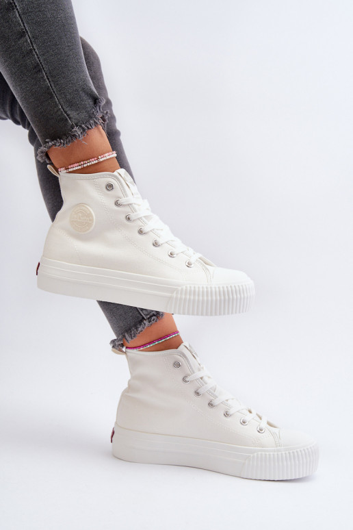 Zapatos de ocio Alto Lee Cooper LCEN-24-02-2132 el color blanco