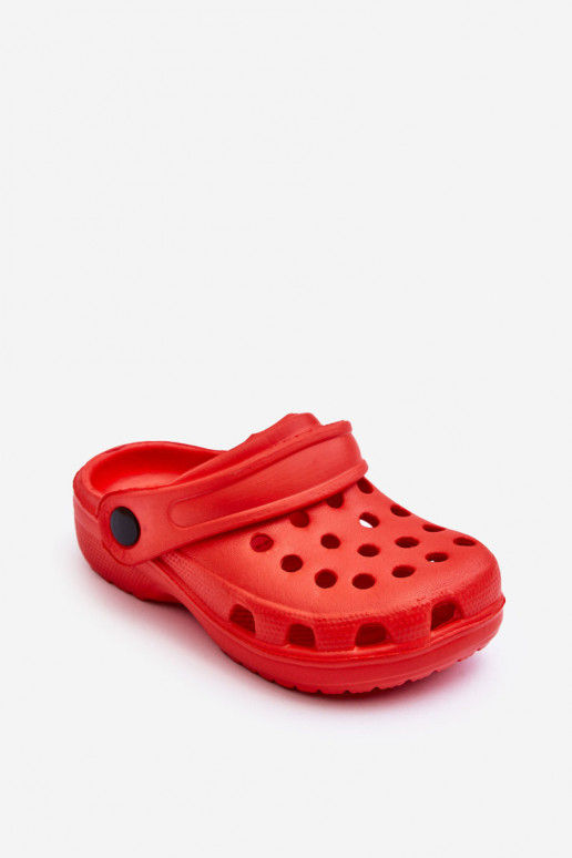 Zapatillas ligeras Crocs para niños Zapatillas color rojo Percy