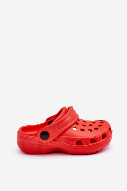 Zapatillas ligeras Crocs para niños Zapatillas color rojo Percy