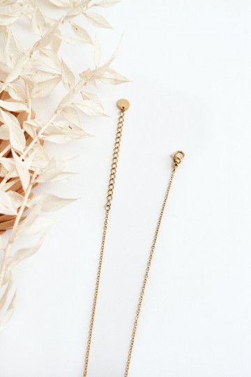 cadena de mujer Con colgantes de moda color dorado 2