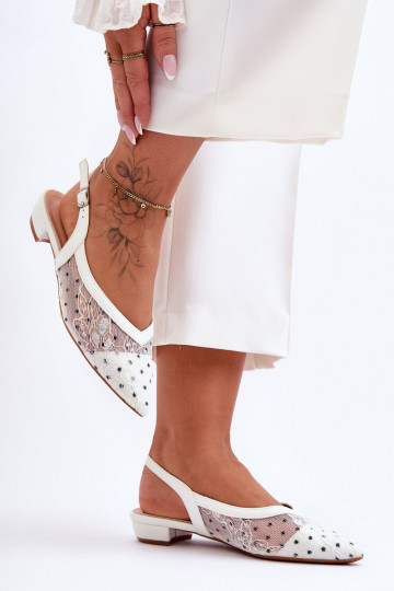 bailarinas con puntos el color blanco Adore