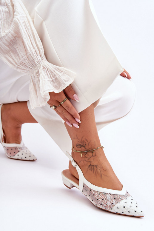 bailarinas con puntos el color blanco Adore