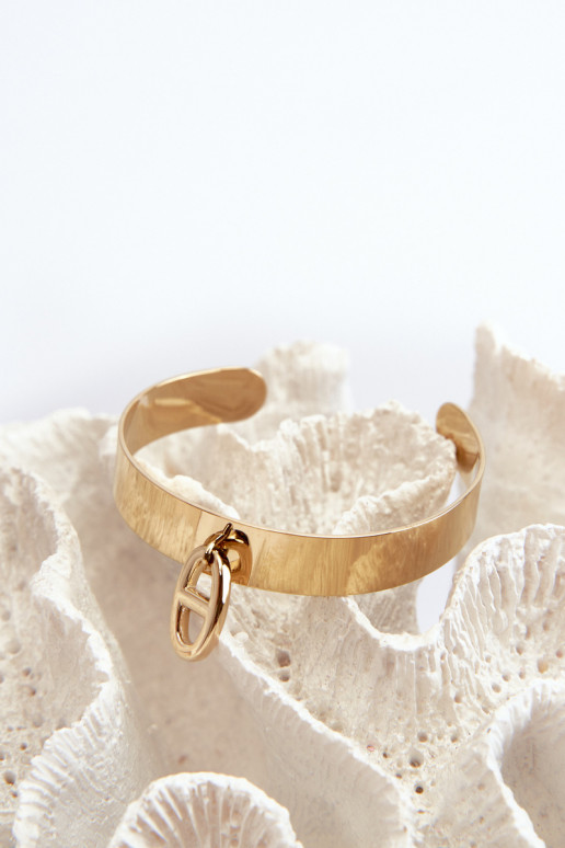 Una pulsera con adornos Stal NierdzeAna color dorado