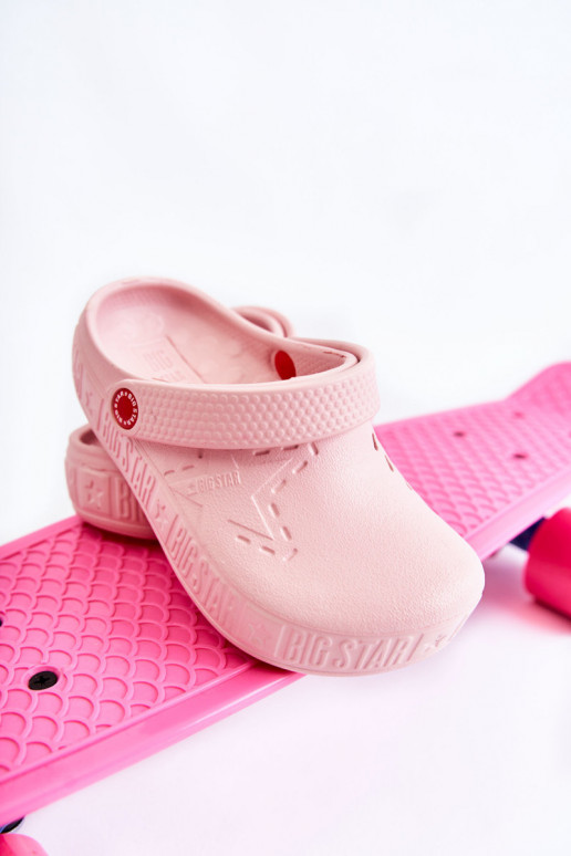Infantil Zapatillas ligeras cocodrilos Big Star II375007 color rosa