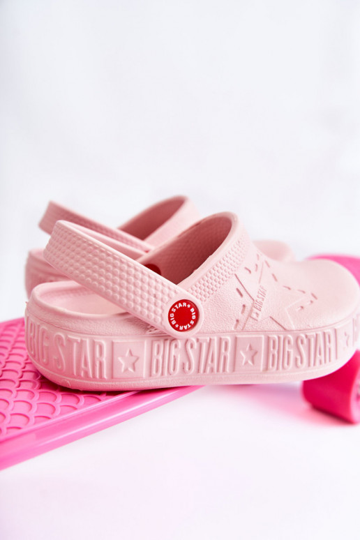Infantil Zapatillas ligeras cocodrilos Big Star II375007 color rosa