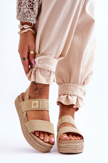 Sandalias de mujer Un modelo convincente Big Star LL274858 beige