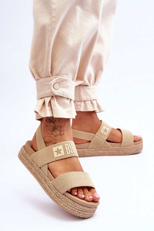 Sandalias de mujer Un modelo convincente Big Star LL274858 beige